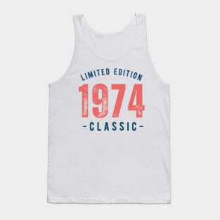 Red _ Navy Retro Limited Classic Edition Birthday Year Vintage Tank Top